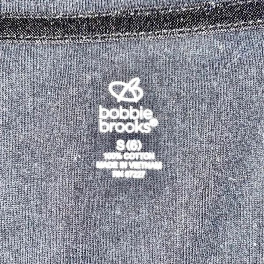 Bobbie Brooks Square Rhinestone Neckline Top - Picture 5 of 6